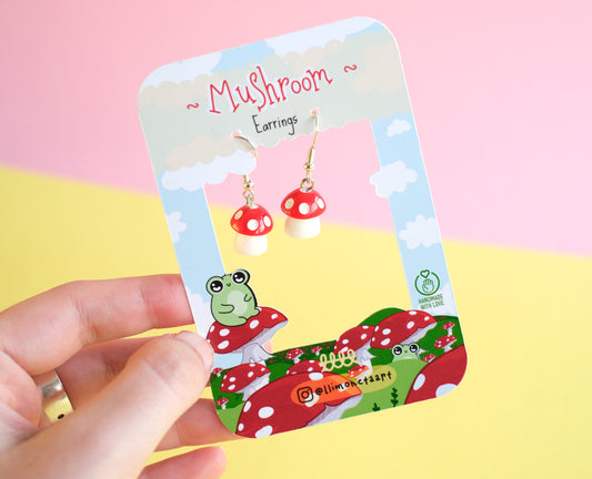 Mushroom Earrings