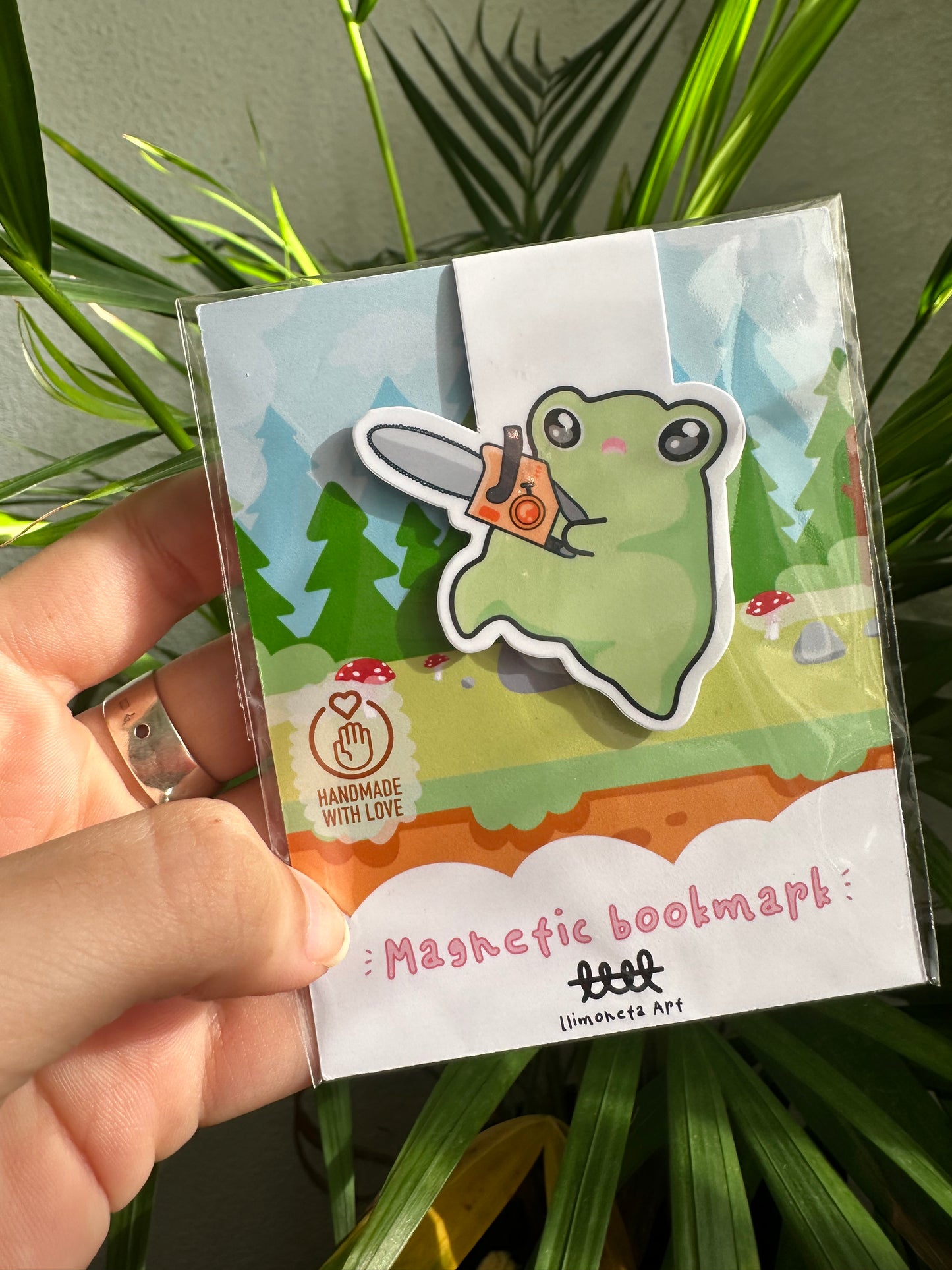 Angry Frog Magnetic Bookmark