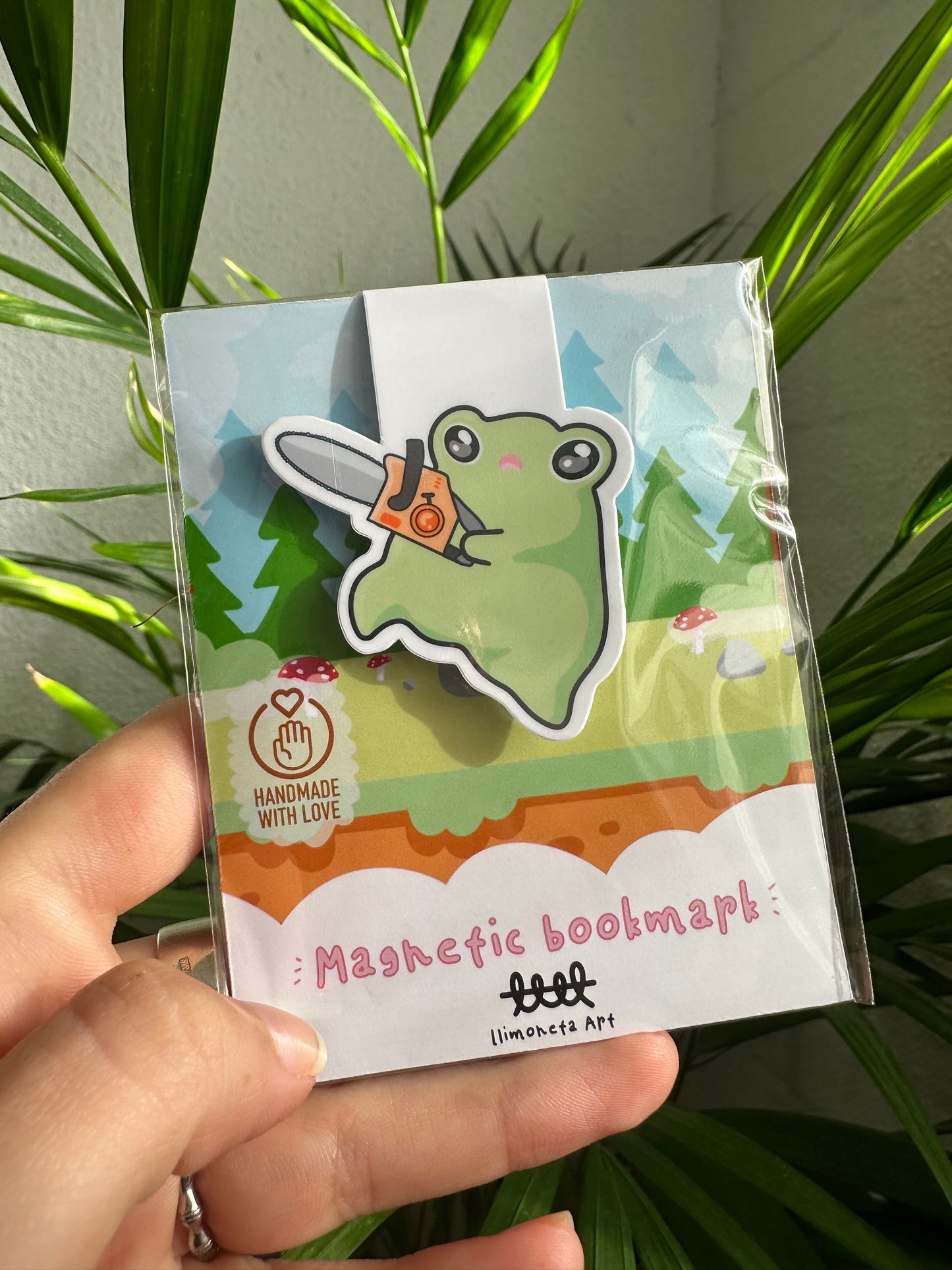 Angry Frog Magnetic Bookmark