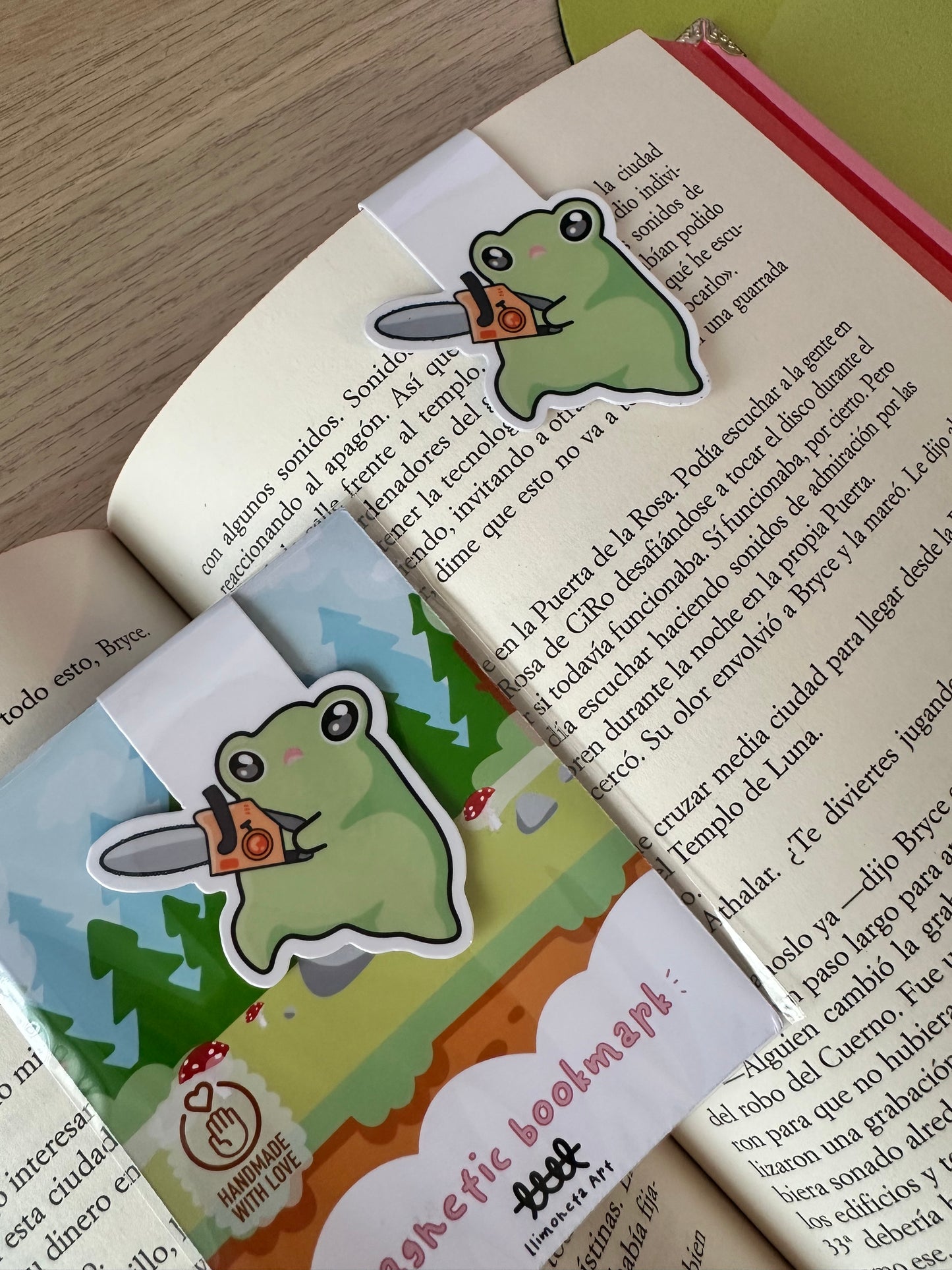 Angry Frog Magnetic Bookmark