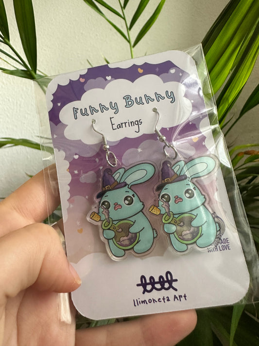 Bunny With Potion Earrings Limited Edition