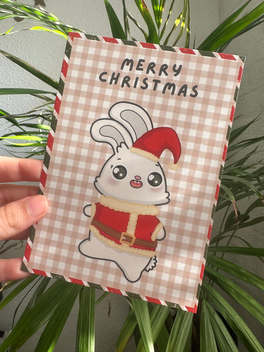 Christmas Bunny Post Cards Pack (x5)