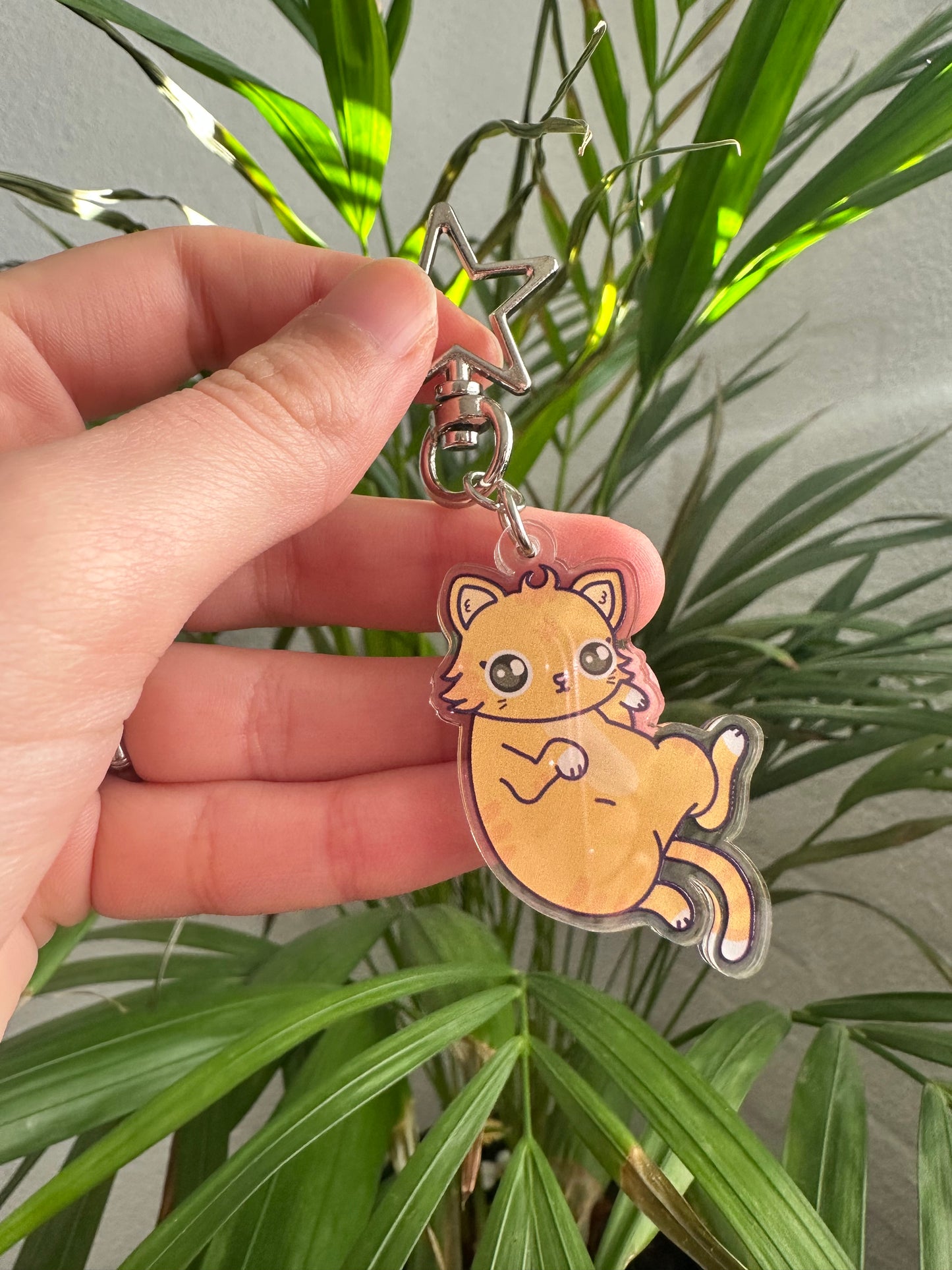 Reversible Cat Keychain