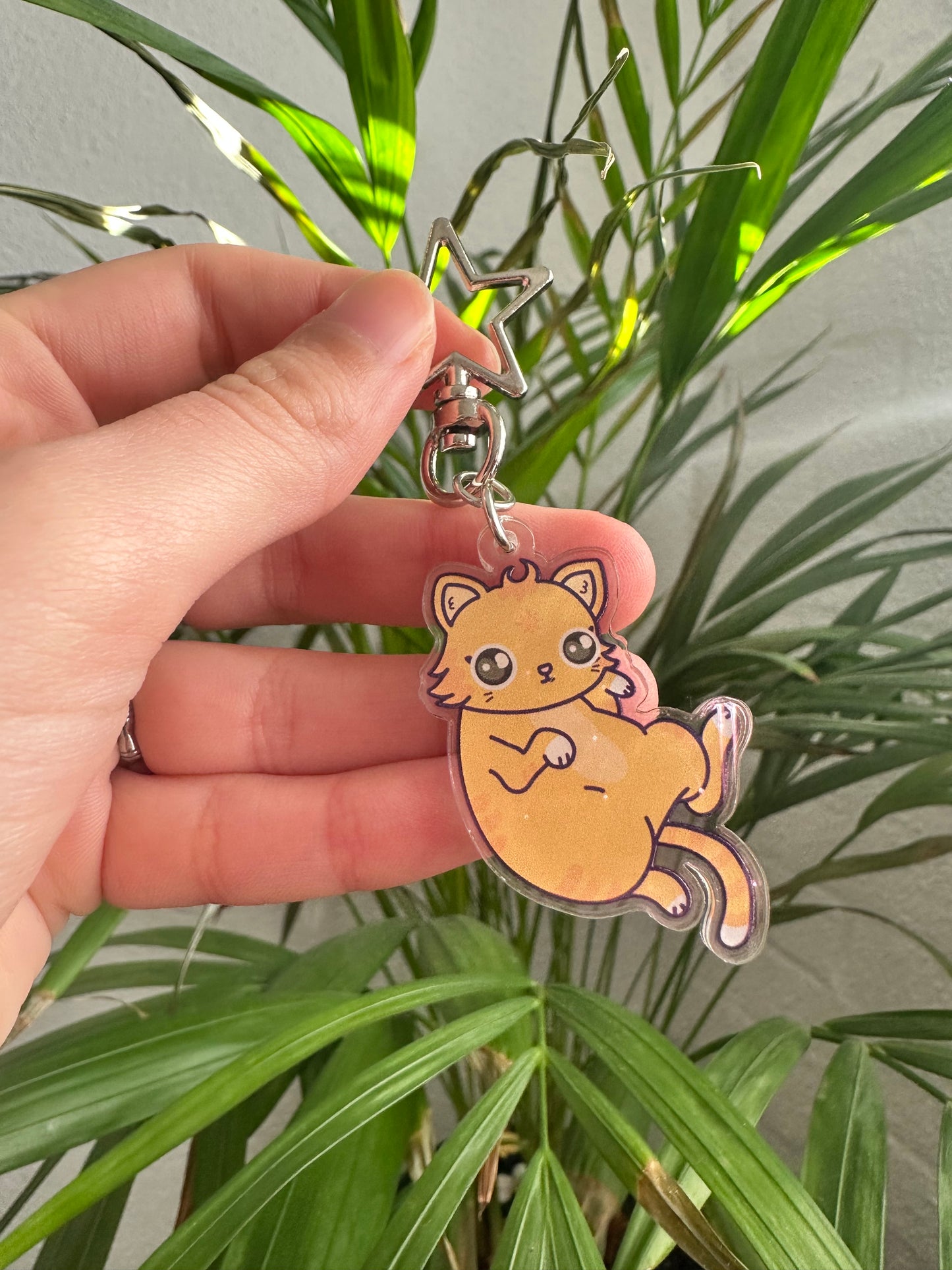 Reversible Cat Keychain