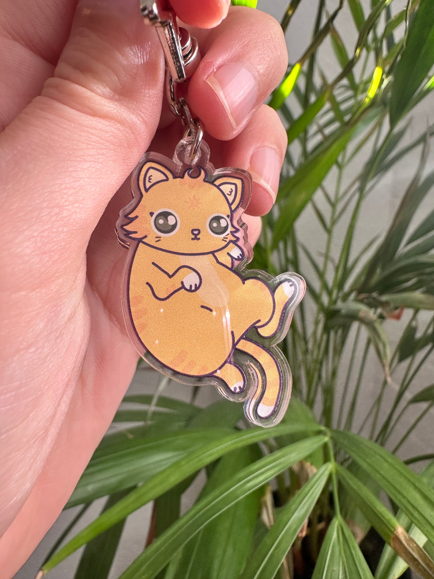 Reversible Cat Keychain