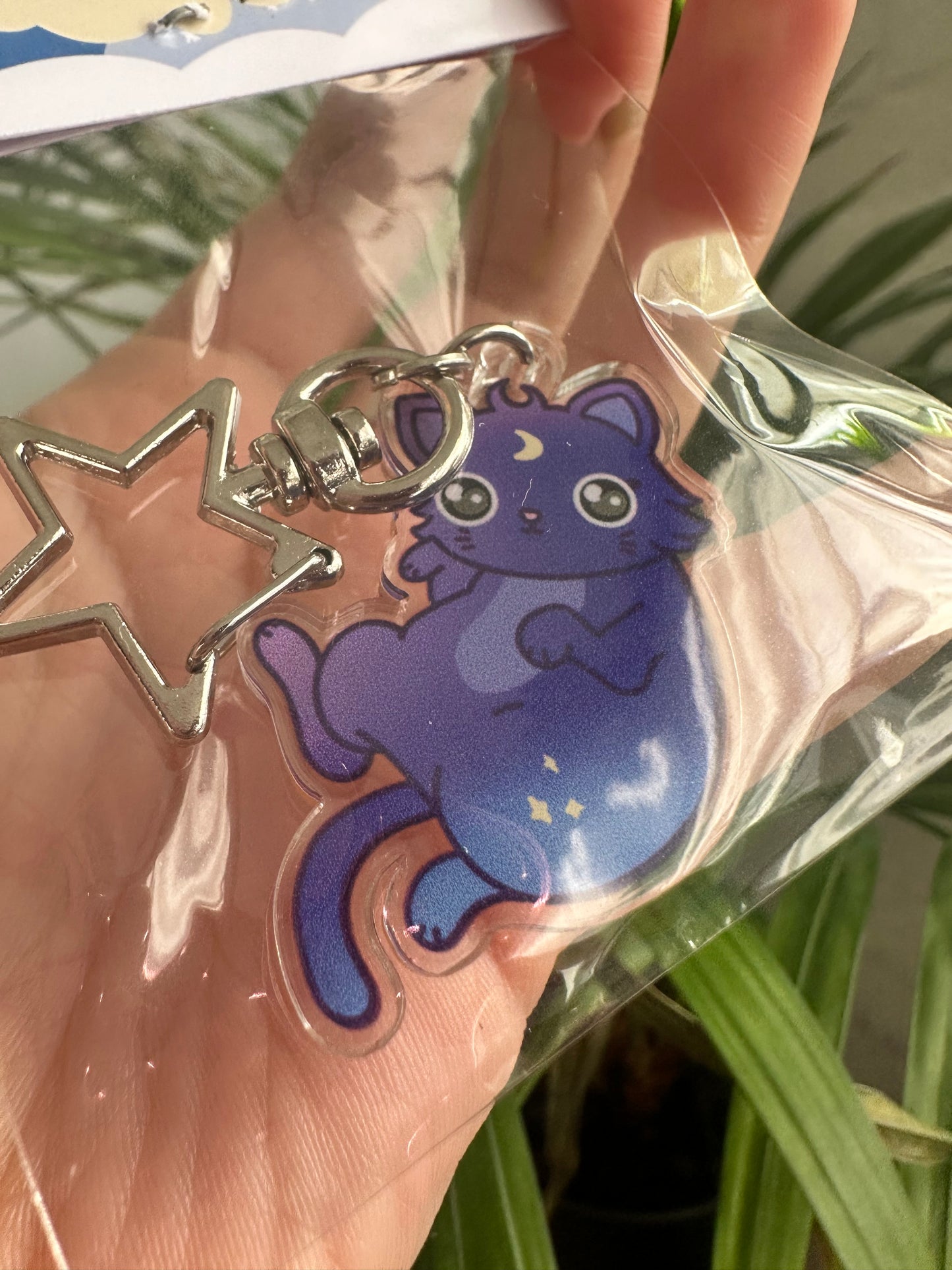 Reversible Cat Keychain