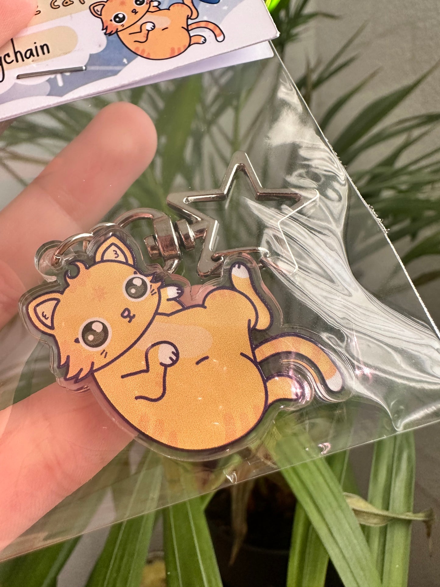 Reversible Cat Keychain