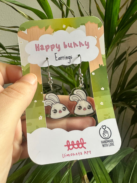 Happy Bunny Earrings